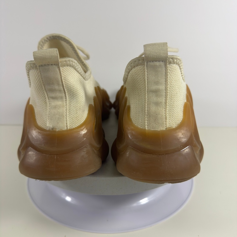 Mako Air Mens Knit Sneakers Cream Gum Sculptural Mesh Running Shoes Size 12M - Picture 8 of 13